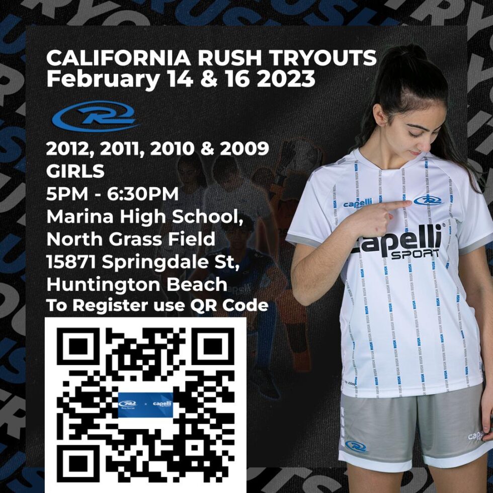 2023 Tryouts Girls California Rush